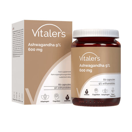 Vitaler's Ashwagandha 9% 600 mg - 60 Capsules