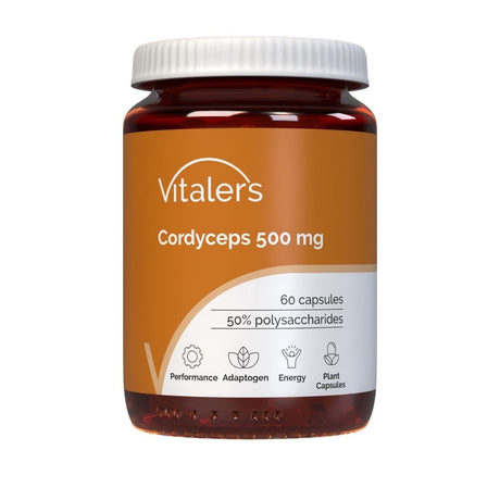 Vitaler's Cordyceps (Chinese Caterpillar Fungus) 500 mg - 60 Capsules