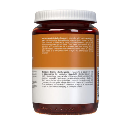 Vitaler's Cordyceps (Chinese Caterpillar Fungus) 500 mg - 60 Capsules