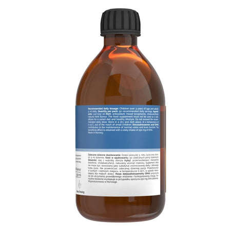 Vitaler's Omega-3 Norwegian Cod Liver Oil, Mint Flavor 1200 mg - 250 ml