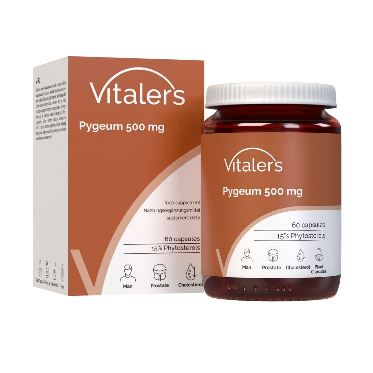 Vitaler's Pygeum (African Plum) 500 mg - 60 Capsules