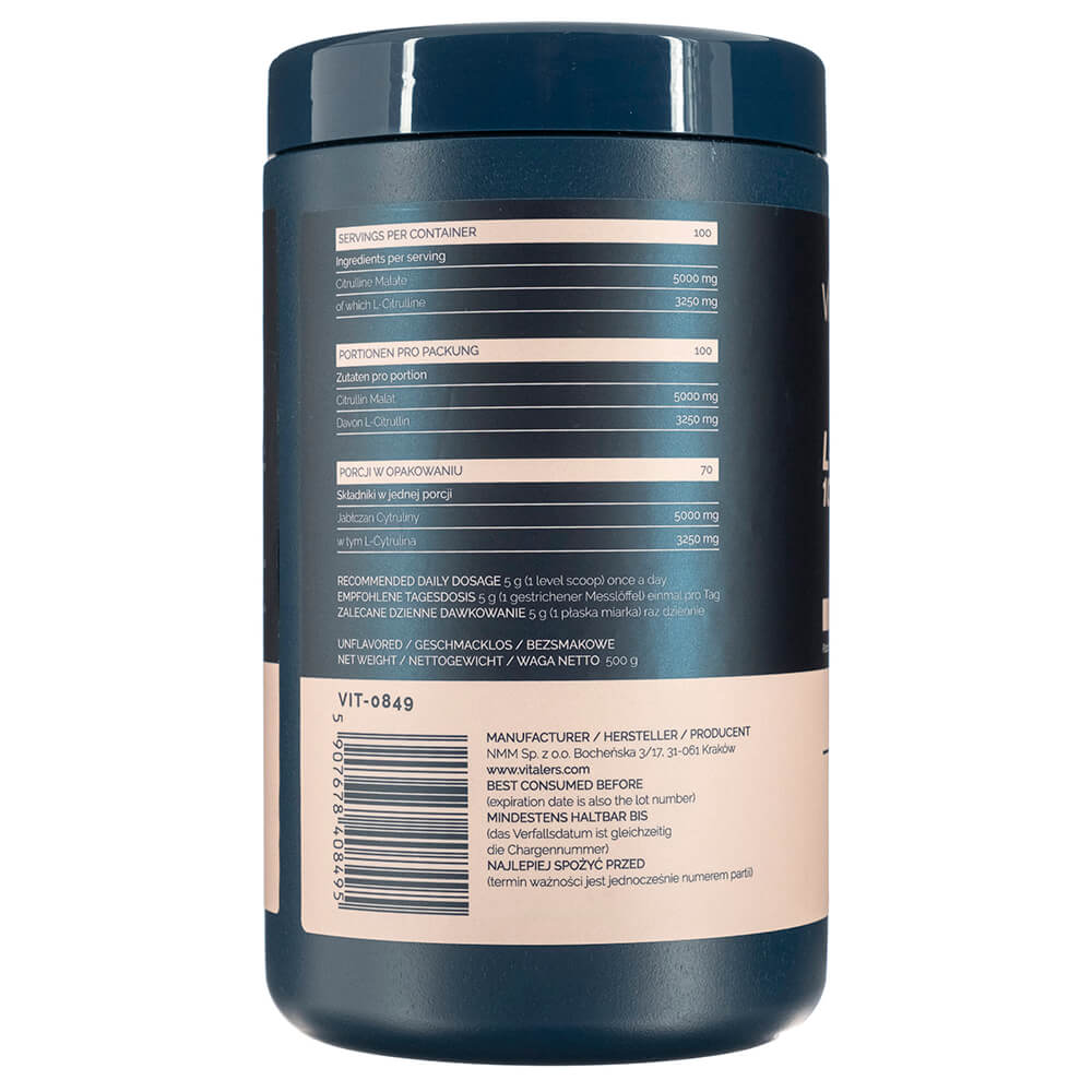 Vitaler's Sport Citrulline (L-Citrulline Malate), Powder - 500 g