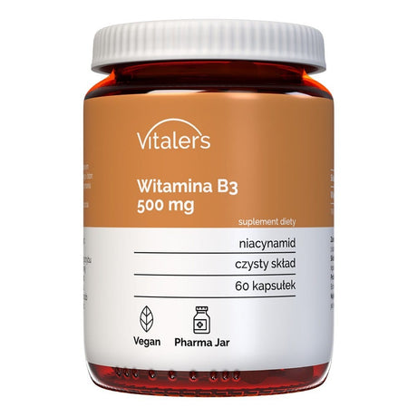 Vitaler's Vitamin B3 500 mg (Niacinamide) - 60 Capsules
