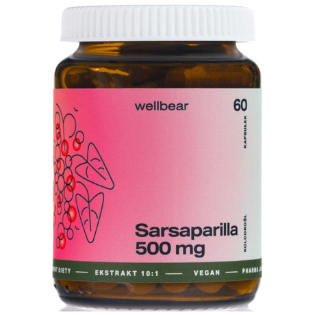 Wellbear Sarsaparilla 500 mg - 60 Capsules