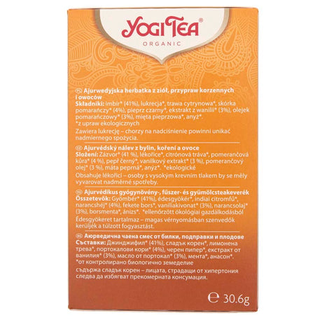 Yogi Tea Ginger Orange - 17 sachets