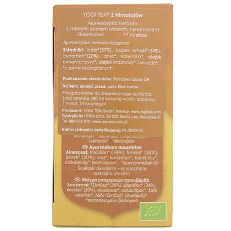 Yogi Tea Himalaya Ginger Tea - 17 sachets