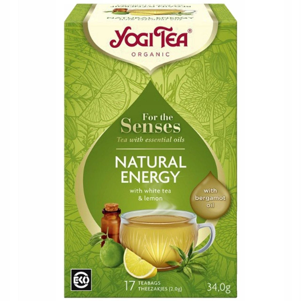 Yogi Tea Natural Energy White Tea with Lemon and Bergamot – 17 Sachets