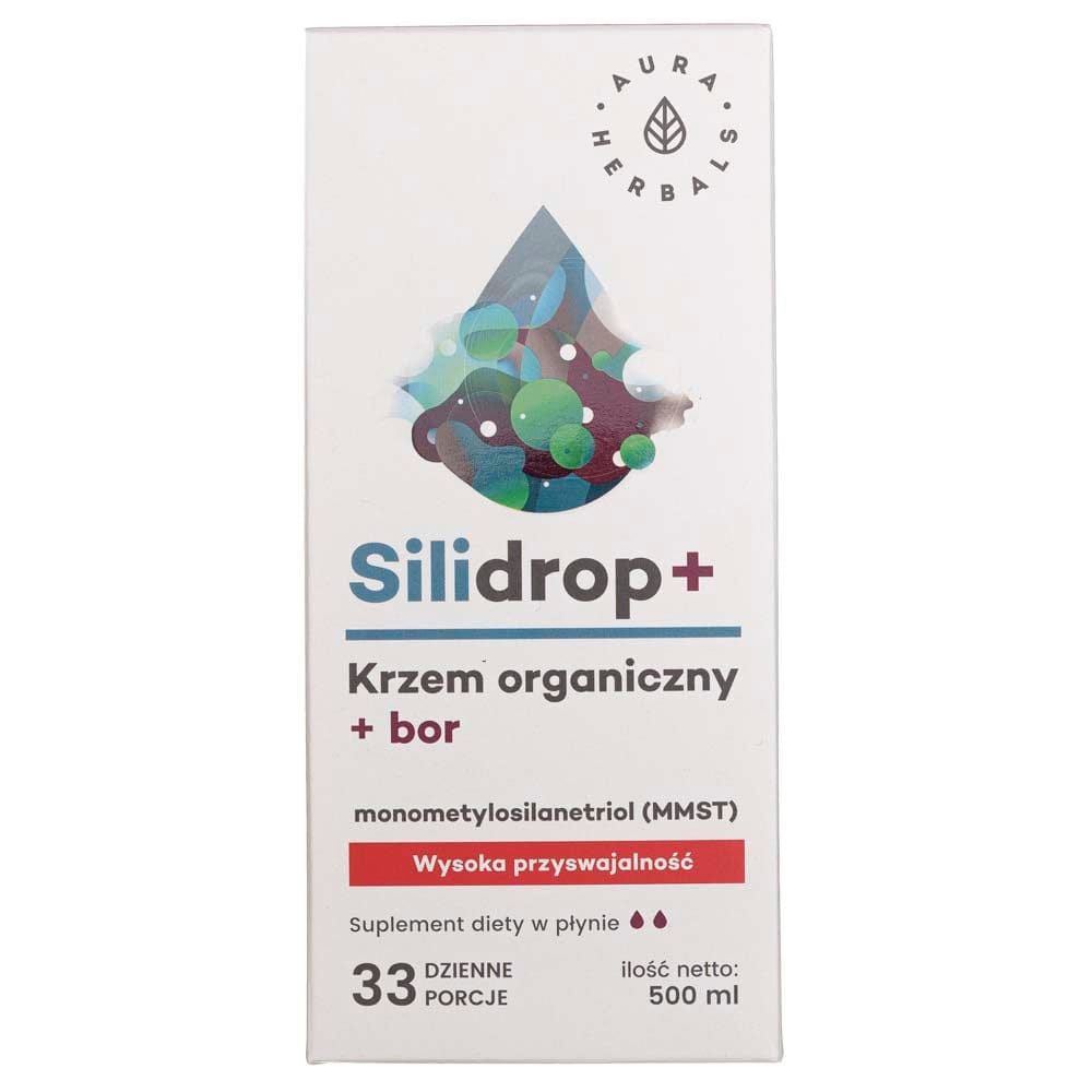 Aura Herbals Silidrop+ – organic silicon + Boron liquid - 500 ml