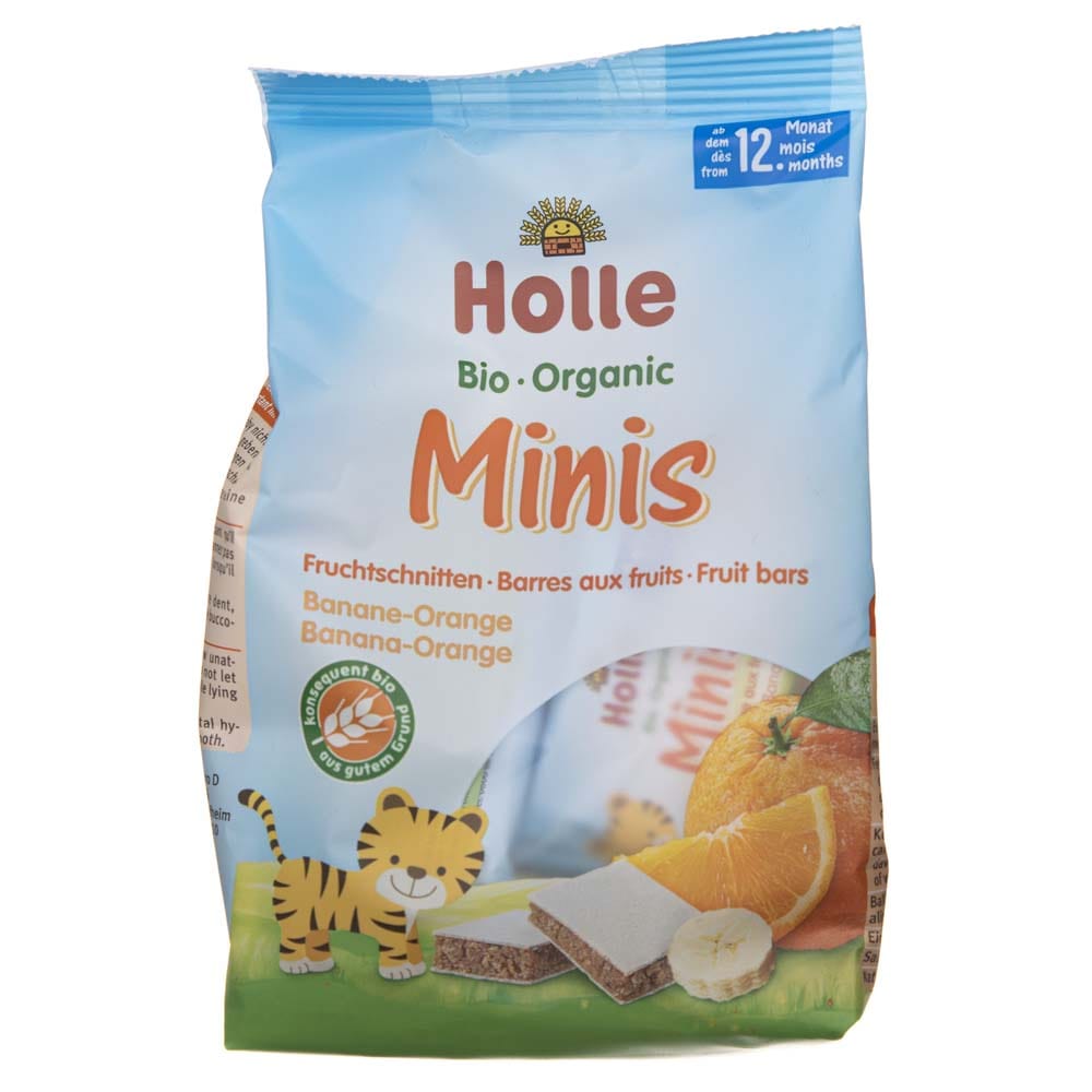 Holle Mini Fruit Bars Banana & Orange - 100 g