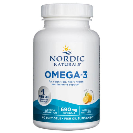 Nordic Naturals Omega-3 Lemon 345 mg - 60 Softgels