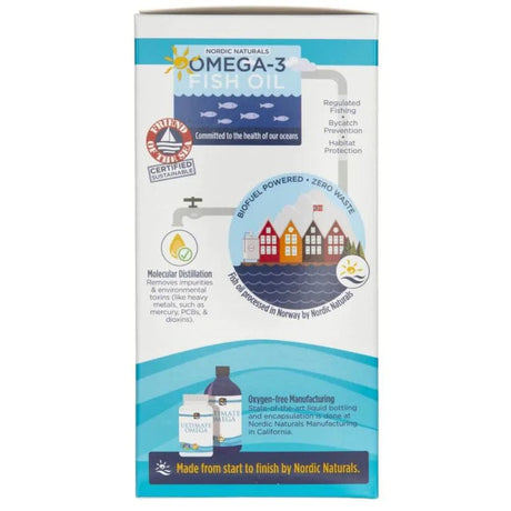 Nordic Naturals Ultimate Omega, Lemon Flavour - 120 Softgels