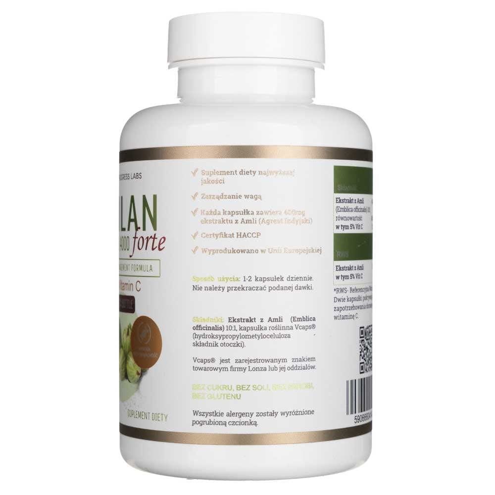 Progress Labs Amlan Forte (Indian Gooseberry) 4000 mg - 120 Capsules