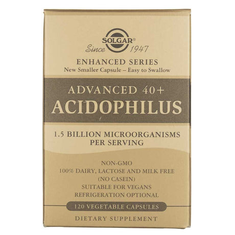 Solgar Advanced 40+ Acidophilus - 120 Veg Capsules