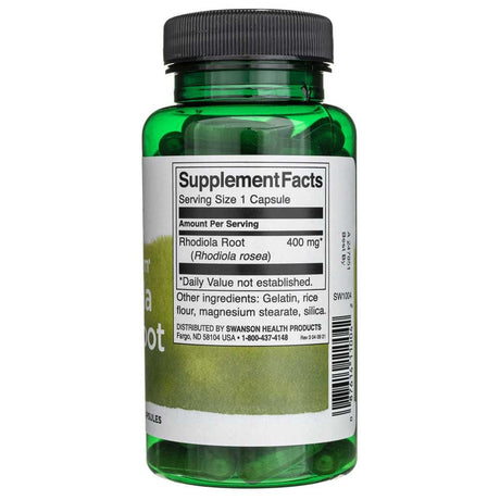 Swanson Full Spectrum Rhodiola Rosea Root 400 mg - 100 Capsules