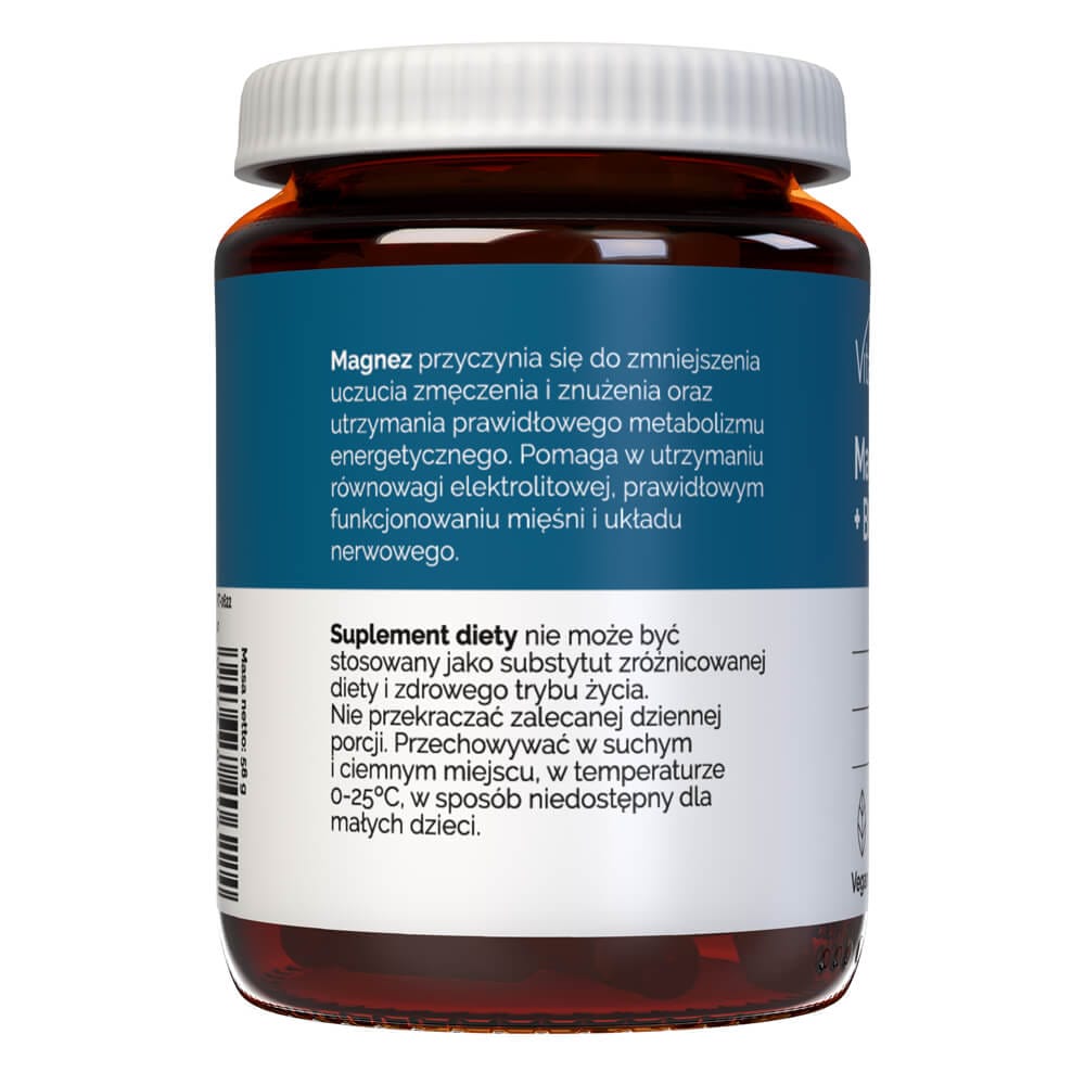 Vitaler's Magnesium 125 mg Vitamin B6  - 60 Capsules